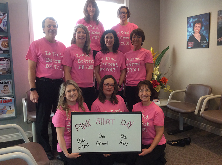 Pink Shirt Day 2017 at Cornwall Dental Arts